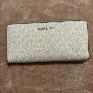 Michael Kors Beige Logo Wallet